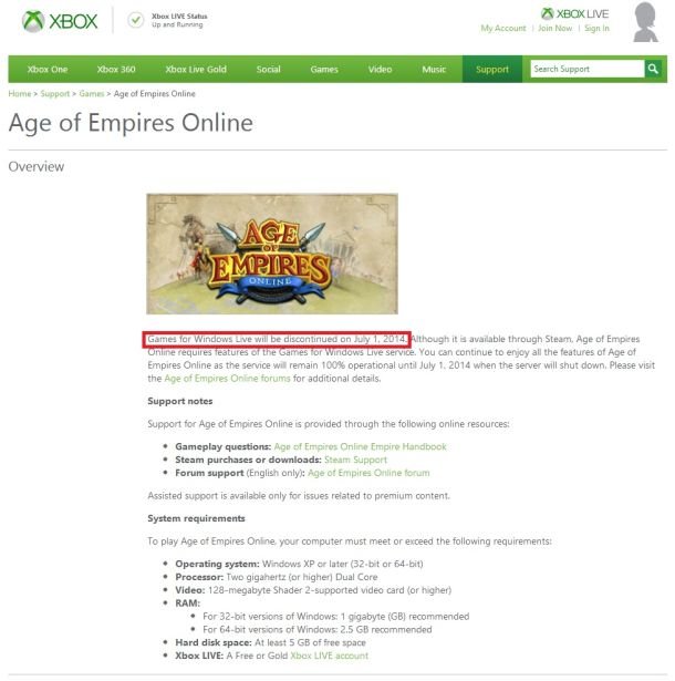 Games for Windows Live закрывается в 2014 - Изображение 1 Games for Windows Live закрывается в 2014 - Изображение 1