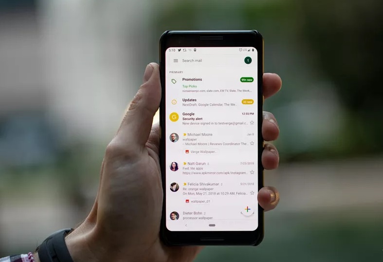 Google обновила дизайн почтового клиента Gmail на Android и iOS