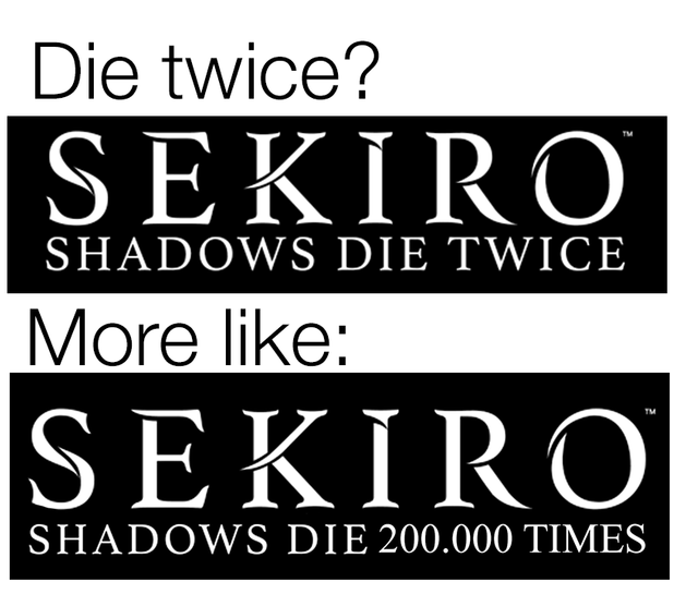 Интернет вовсю обсуждает Sekiro: Shadows Die Twice. Мы собрали лучшие шутки и смешные моменты | Канобу - Изображение 3 Интернет вовсю обсуждает Sekiro: Shadows Die Twice. Мы собрали лучшие шутки и смешные моменты | Канобу - Изображение 3